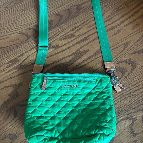 MZ Wallace Metro Flat Crossbody Kelly Green - Picture 3 of 3